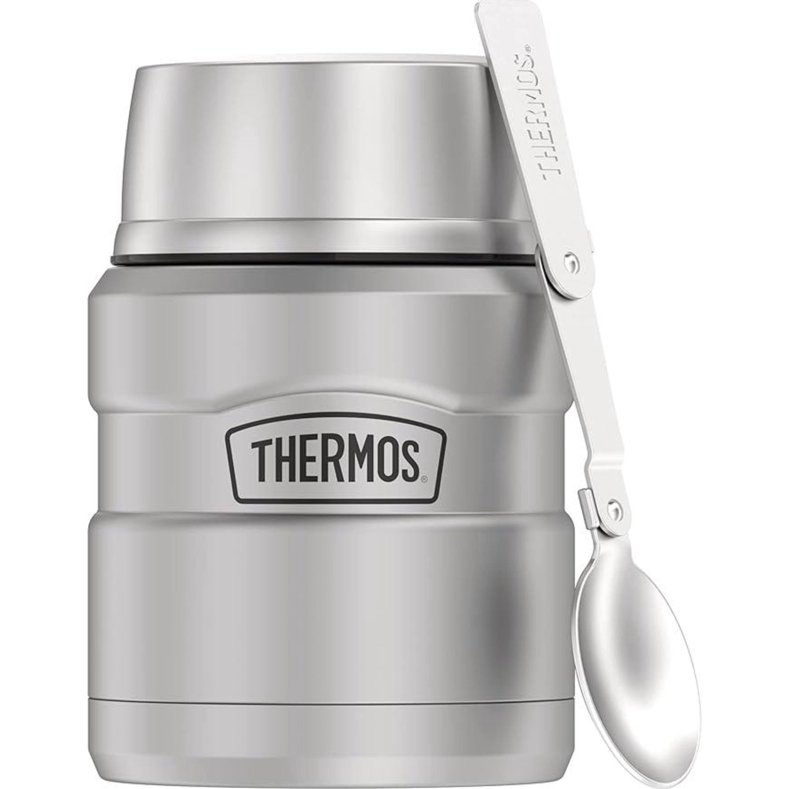 THERMOS Stainless King Vacuum-Insulated Food Jar with Spoon