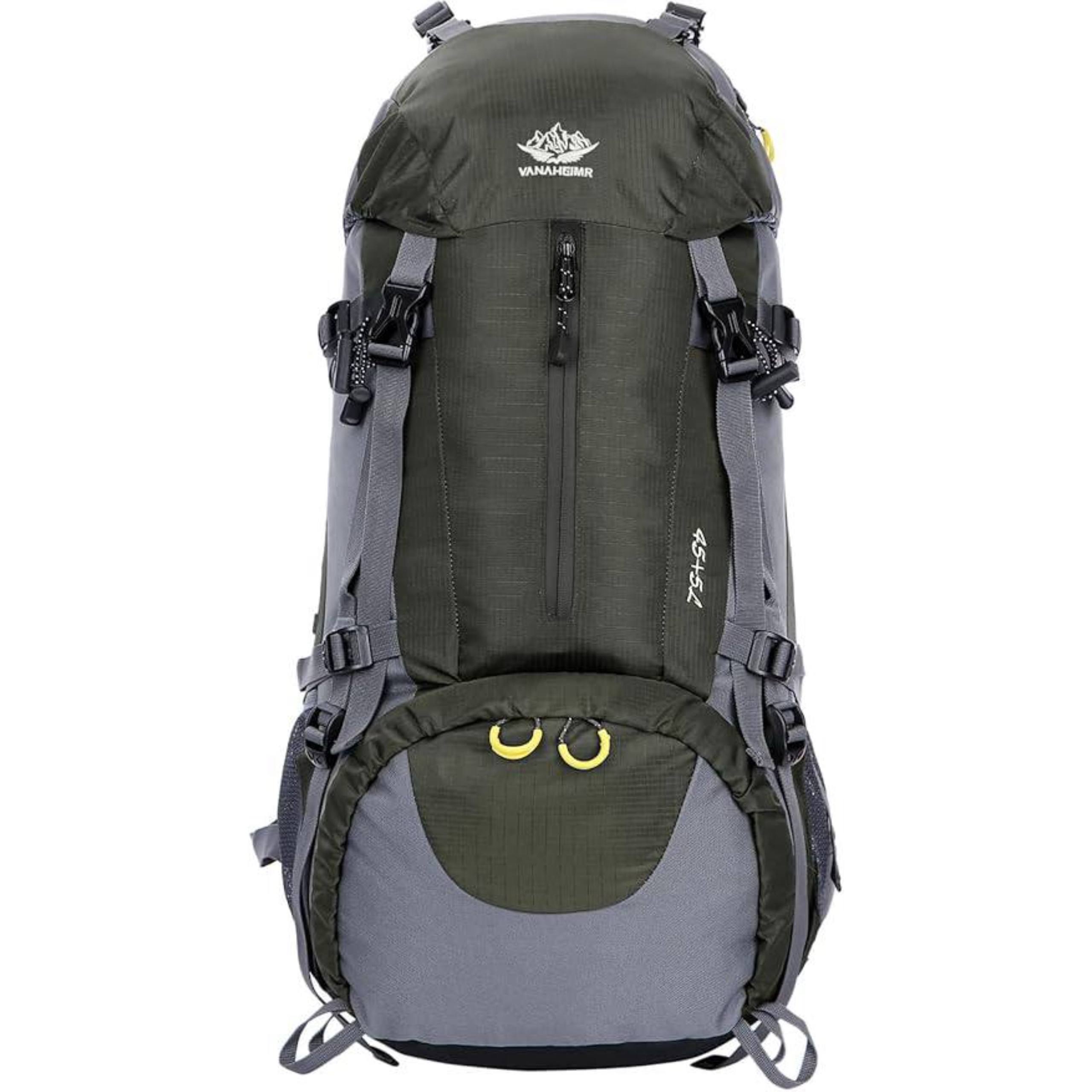 WoneNice 50L(45+5) Waterproof Hiking Backpack
